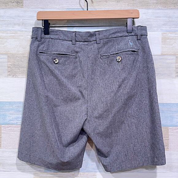 Tailorbyrd 8" Woven Performance Golf Shorts Gray Flat Front Stretch Mens 32 - Picture 4 of 7